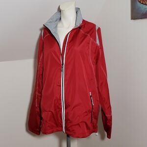 North End EZEM System Womens Red Windbreaker Jacket Size XXL, NWOT